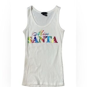 Moda International “Miss Santa” Christmas Tank Top - Size Women’s Medium
